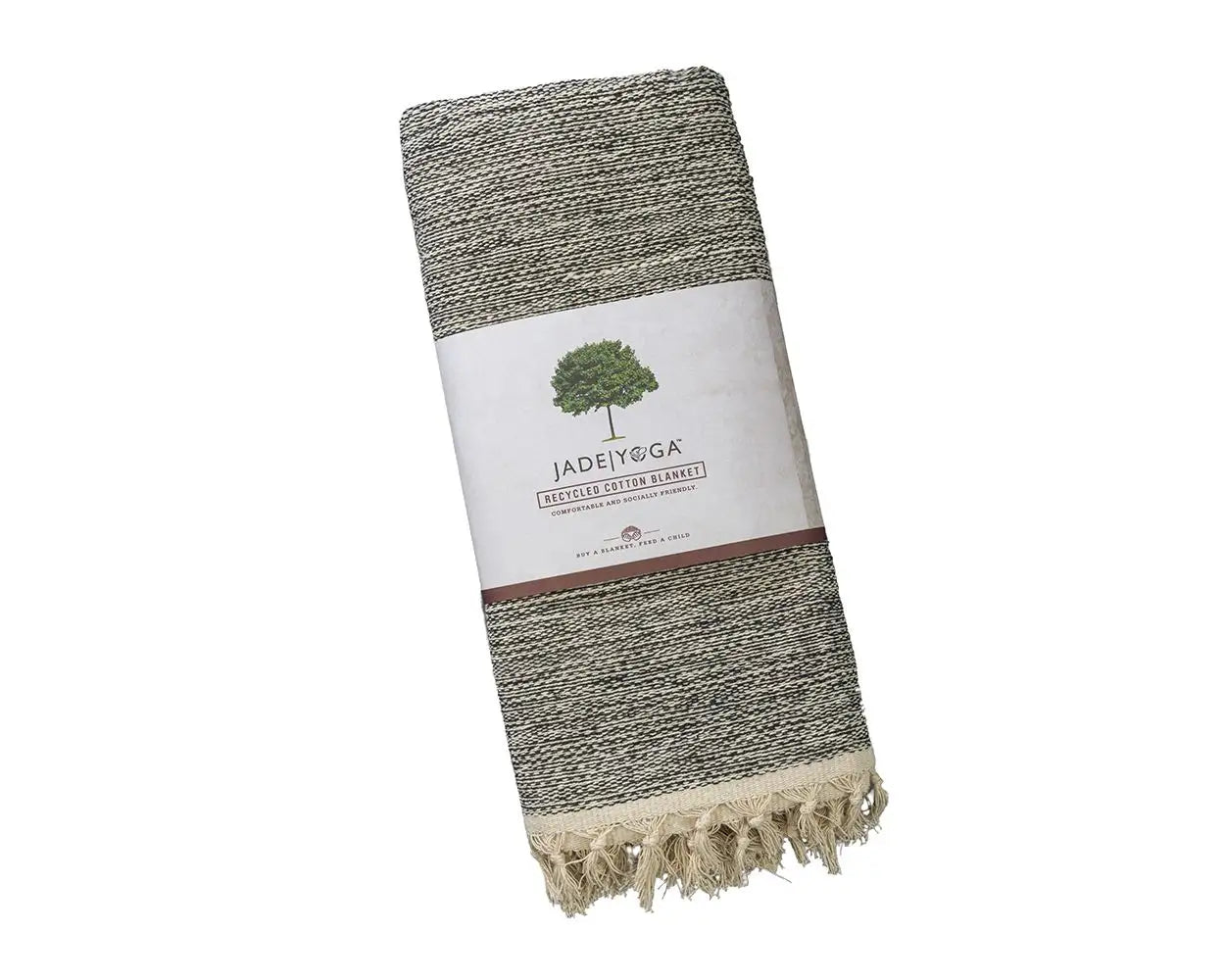 Jade Recycled Cotton Yoga Blanket