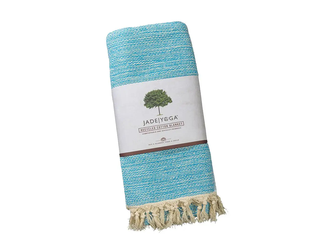 Jade Recycled Cotton Yoga Blanket